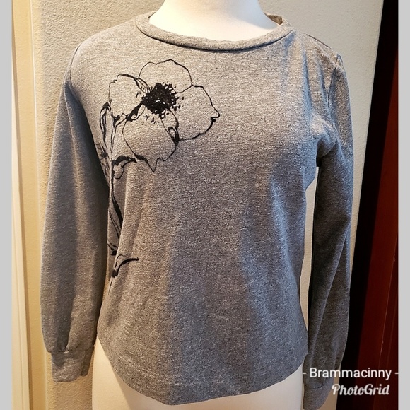 Anthropologie T.La Printed Crewneck Sweatshirt - Picture 2 of 8
